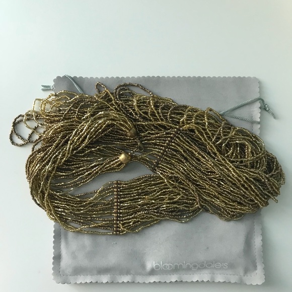 Gold beads necklace - Picture 6 of 6